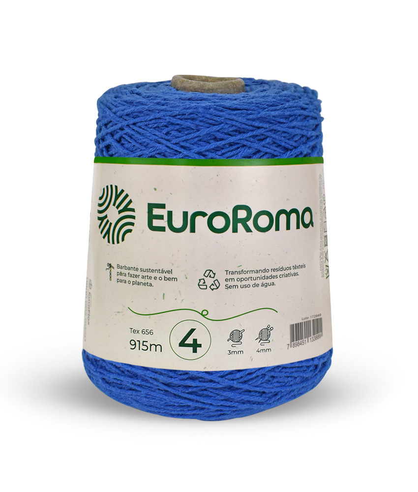 barbante euroroma n4 azul royal