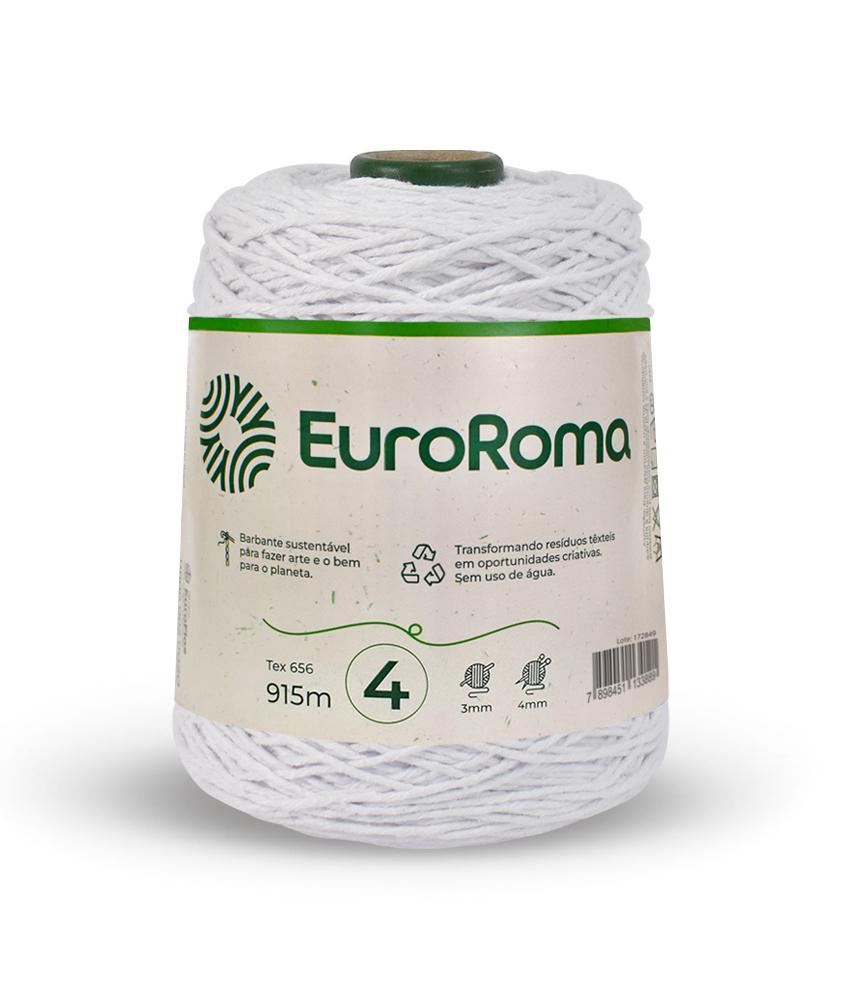 barbante euroroma n4 branco