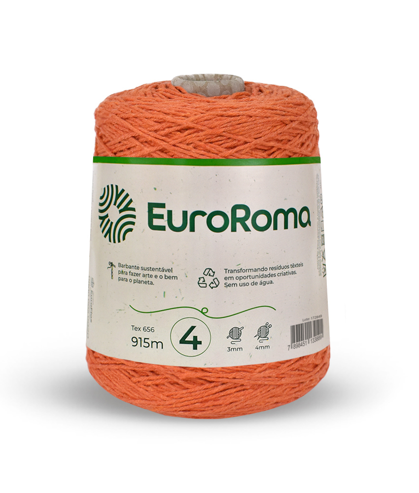 barbante euroroma n4 laranja