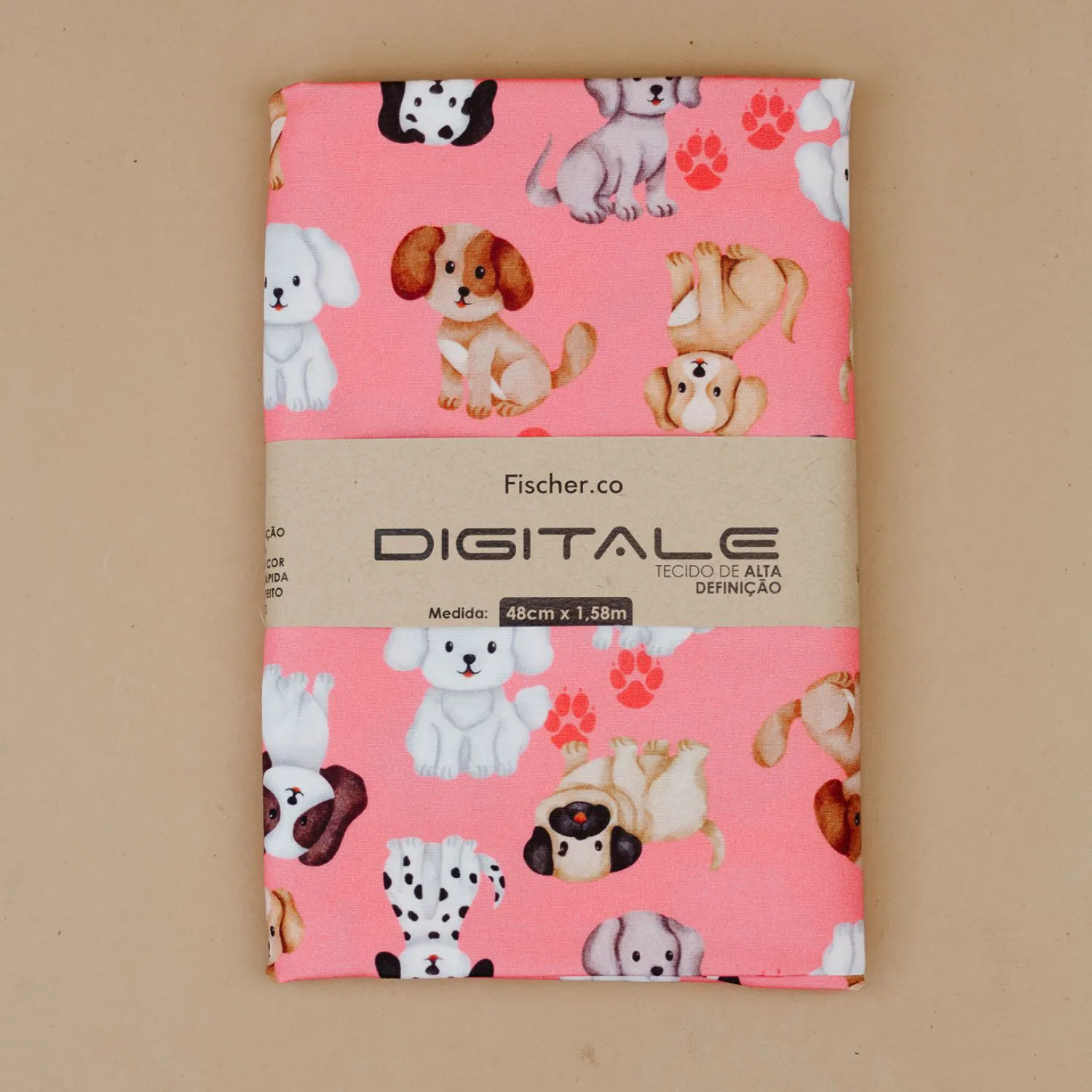 tecido digitale 385 pet com rosa cachorro