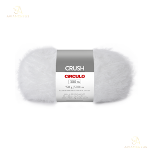 Fio Lã Crush 150g Círculo - Cor Branco (8001)