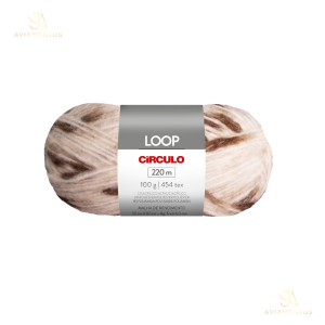 Fio Lã Loop 100g Círculo - Cor Café (9360)