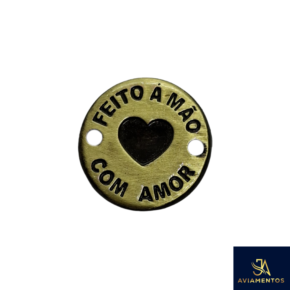 feito a mão com amor ouro velho