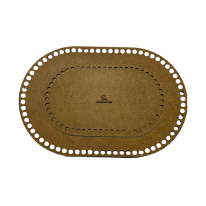BASE DE MDF OVAL PARA CROCHÊ