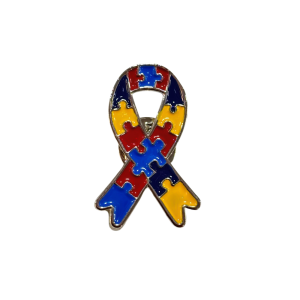 pin laço conscientização autismo