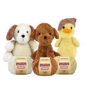 fio amigurumi teddy com criações usando esse fio
