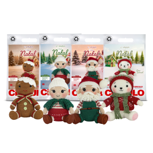 kit amigurumi natal 2026 círculo