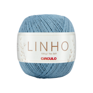 fio linho círculo cor fronteira azul