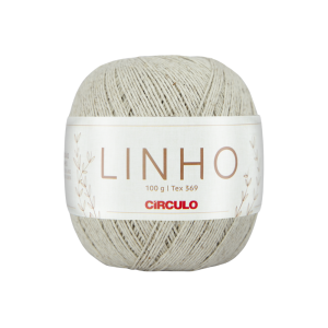 fio linho círculo cor neutro