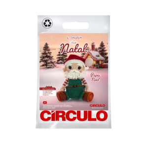 kit amaigurumi papai noel círculo 2026