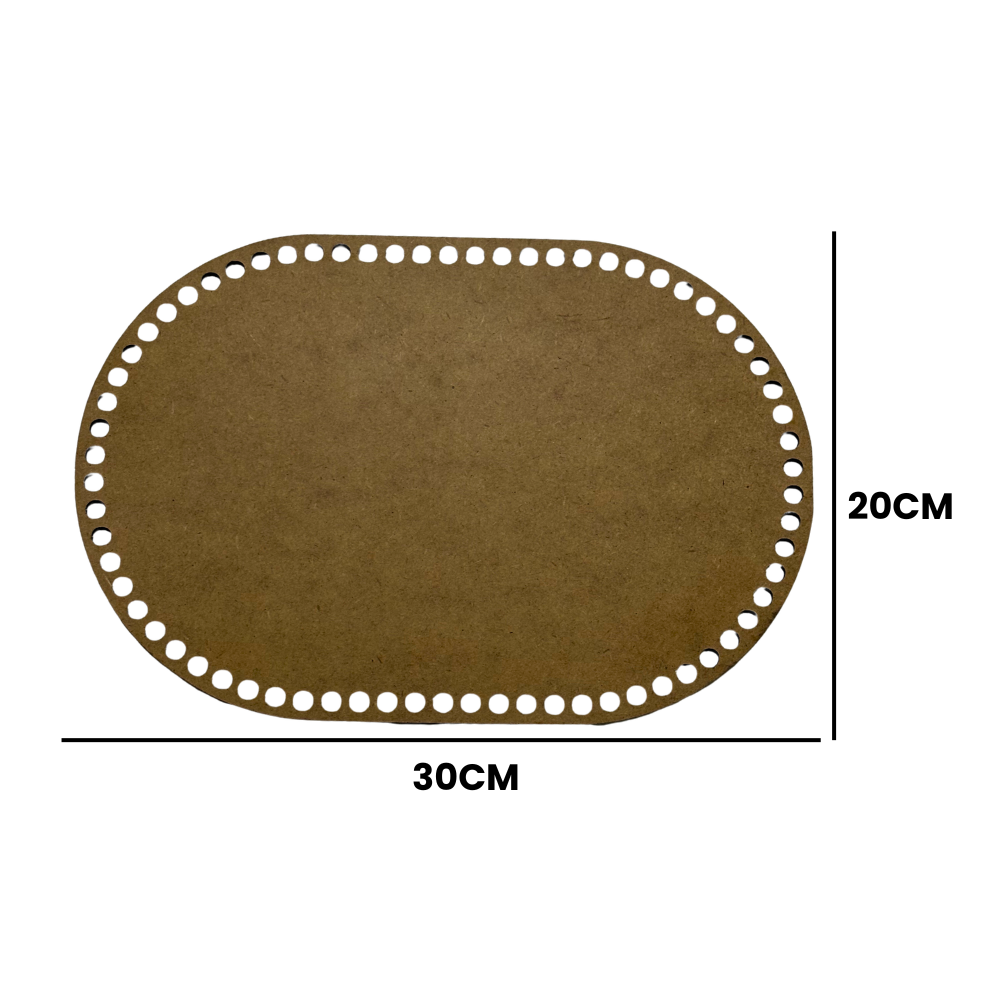base oval 20×30 medidas