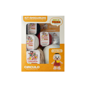 Kit Amigurumi Turma da Mônica Círculo Cascão
