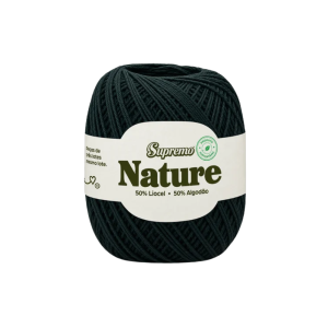fio nature supremo cor preto, fio de liocel e algodão
