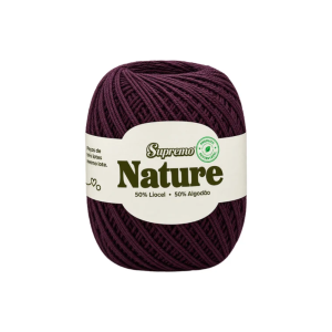 fio nature supremo cor tabaco, fio de liocel e algodão