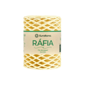 fio de ráfia torcido euroroma cor areia