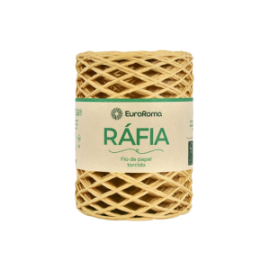 fio de ráfia torcido euroroma cor natural