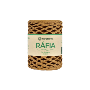 fio de ráfia torcido euroroma cor bege