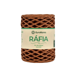 fio de ráfia torcido euroroma cor telha