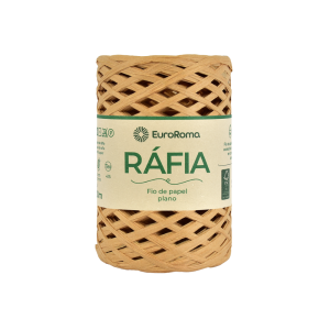 fio de ráfia plano euroroma cor bege