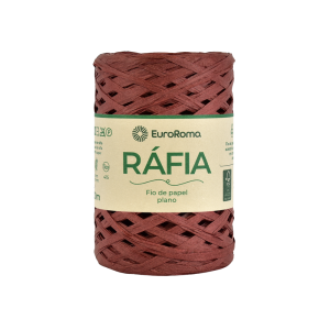 fio de ráfia plano euroroma cor BORDÔ