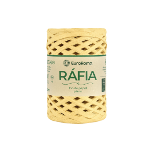 fio de ráfia plano euroroma cor natural